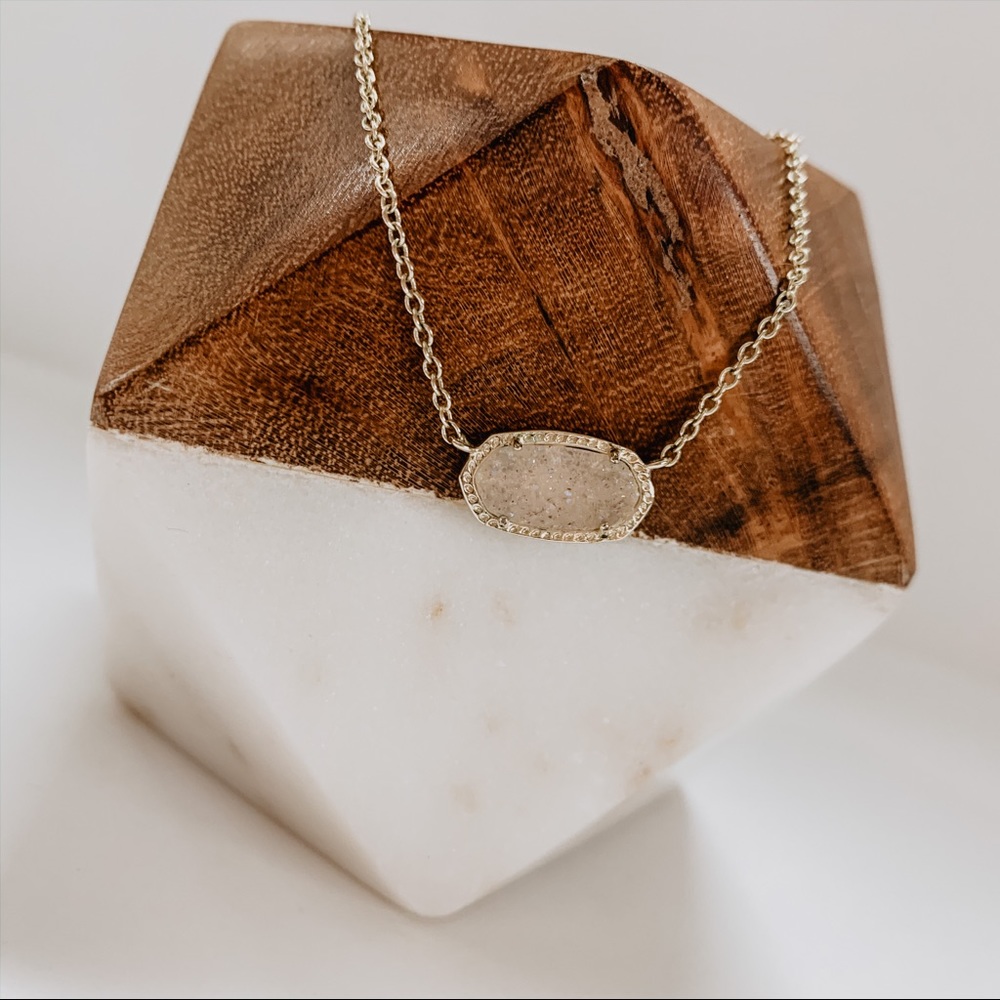 Kendra Scott White Drusy Necklace